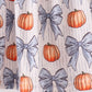 Blue Pumpkin Bow Smocked Bloomer Set