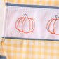 Mustard Pumpkin Embroidery Gingham Jon Jon