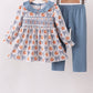 Blue Pumpkin Smocked Pants Set