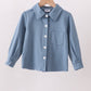 Blue Button Down Pocket Shirt