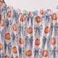 Blue Pumpkin Bow Mom Tiered Dress