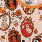 Orange princess bamboo ruffle dress