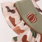 Camouflage Pumpkin Embroidery Ruffle Dress