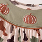 Camouflage Pumpkin Embroidery Ruffle Shorts Set