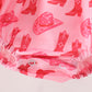Pink Cowgirl Boots Embroidery Bubble
