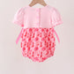Pink Cowgirl Boots Embroidery Bubble