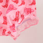 Pink Cowgirl Boots Embroidery Bloomer Set