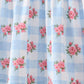 Blue Bow Smocked Floral Gingham Bloomer Set