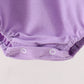 Purple Jack-O-Lantern Applique Ruffle Bubble