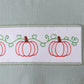 Green Pumpkin Embroidery Gingham Shorts Set