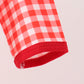 Red Football Smocked Gingham Bubble