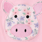 Pink Piggy Applique Ruffle Skorts Set