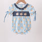 Blue Pumpkin Embroidery Ruffle Bubble