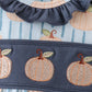Blue Pumpkin Embroidery Ruffle Bubble