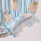 Blue Pumpkin Embroidery Ruffle Bubble