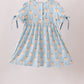 Blue Pumpkin Embroidery Ruffle Dress