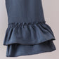Blue Pumpkin Embroidery Ruffle Pants Set