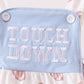 Blue Touchdown Embroidery Football Bubble