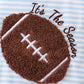 Blue Football French Knot Stripe Lace Bubble