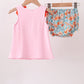 Pink Jack-O-Lantern Applique Bloomer Set