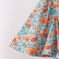 Orange Floral Mom Dress