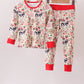 Maroon Farmland Pajama Pants Set