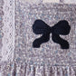 Navy Floral Bow Smocked Dress