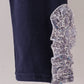 Navy Floral Bow Smocked Pants Set