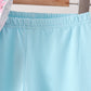 Blue Floral Smocked Ruffle Pants Set