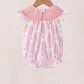 Purple Ghost Smocked Ruffle Bubble