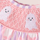 Purple Ghost Smocked Ruffle Bubble
