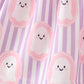 Purple Ghost Smocked Ruffle Pants Set