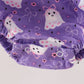 Purple Spooky cute Smocked Bubble