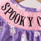 Purple Spooky cute Smocked Bloomer Set