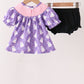 Purple Spooky cute Smocked Bloomer Set