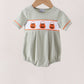 Green Pumpkin Smocked Bubble