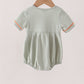 Green Pumpkin Smocked Bubble