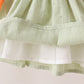 Green Pumpkin Smocked Ruffle Shorts Set