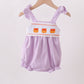 Purple Candy Smocked Bubble