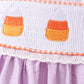 Purple Candy Smocked Ruffle Shorts Set