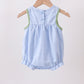 Blue Pumpkin Embroidery jacquard Ruffle Bubble