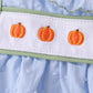 Blue Pumpkin Embroidery jacquard Ruffle Bubble