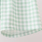 Green Pumpkin Embroidery Shorts Set