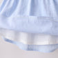 Blue Pumpkin Embroidery jacquard Ruffle Shorts Set