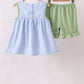 Blue Pumpkin Embroidery jacquard Ruffle Shorts Set