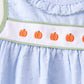 Blue Pumpkin Embroidery jacquard Ruffle Shorts Set
