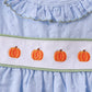 Blue Pumpkin Embroidery jacquard Ruffle Dress