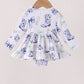 Blue Bow Boots Bubble
