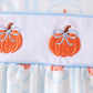 Blue Pumpkin Embroidery Ruffle Bloomer Set