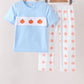 Blue Pumpkin Embroidery Pants Set